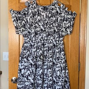 Black and white skill top